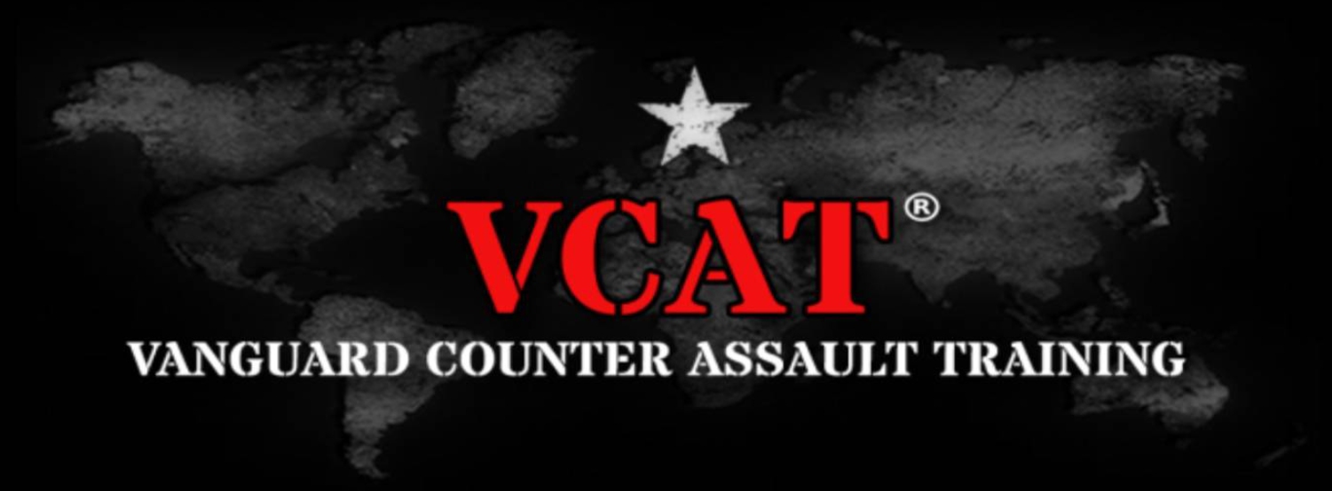 A black and white picture of the vcat logo.